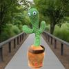 Dancing Cactus Plush Toy with Cute Expressions, Potted Plant Shape, and Music Function, Green Plant Dancing