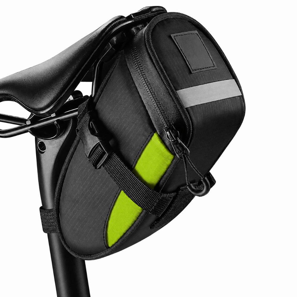 With Reflective Bike Saddle Bag 1.2L Capacity Bicycle Seat Bag  Under Seat Storage