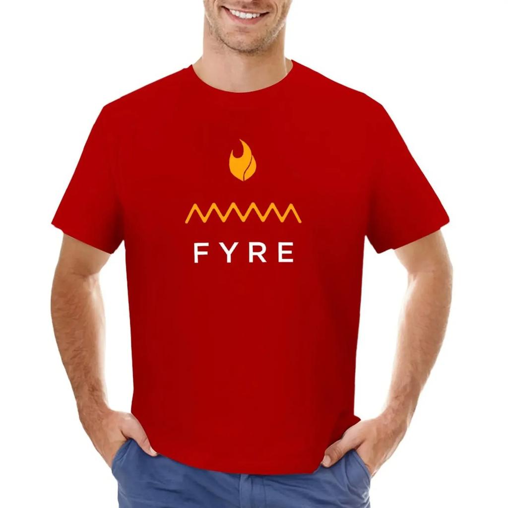 Fyre Festival Logo T-shirt summer top oversizeds quick drying plain black t shirts