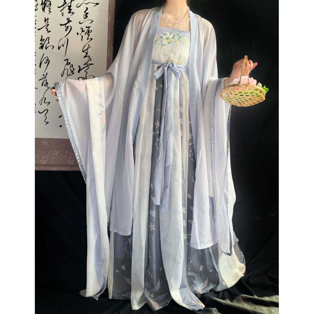 Chinese Tang Dynasty Style Hanfu Women's Suit
