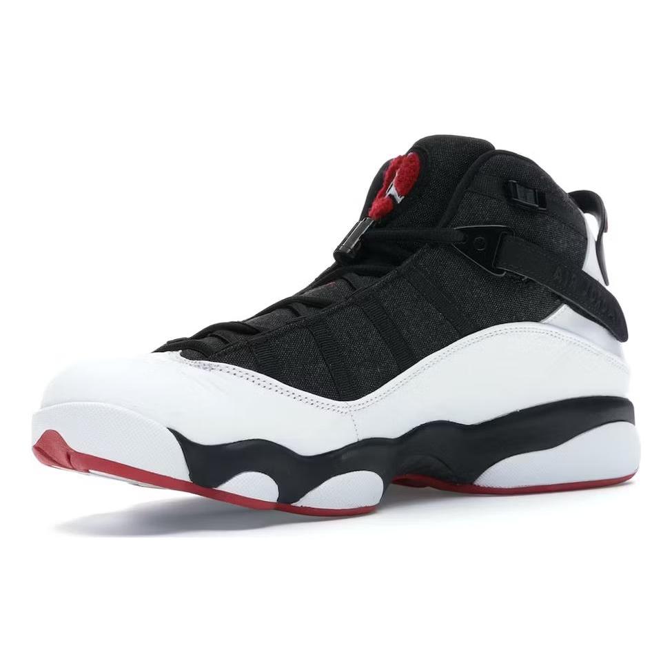 New JORDAN 6 Rings Black White Gym Red 322992-012