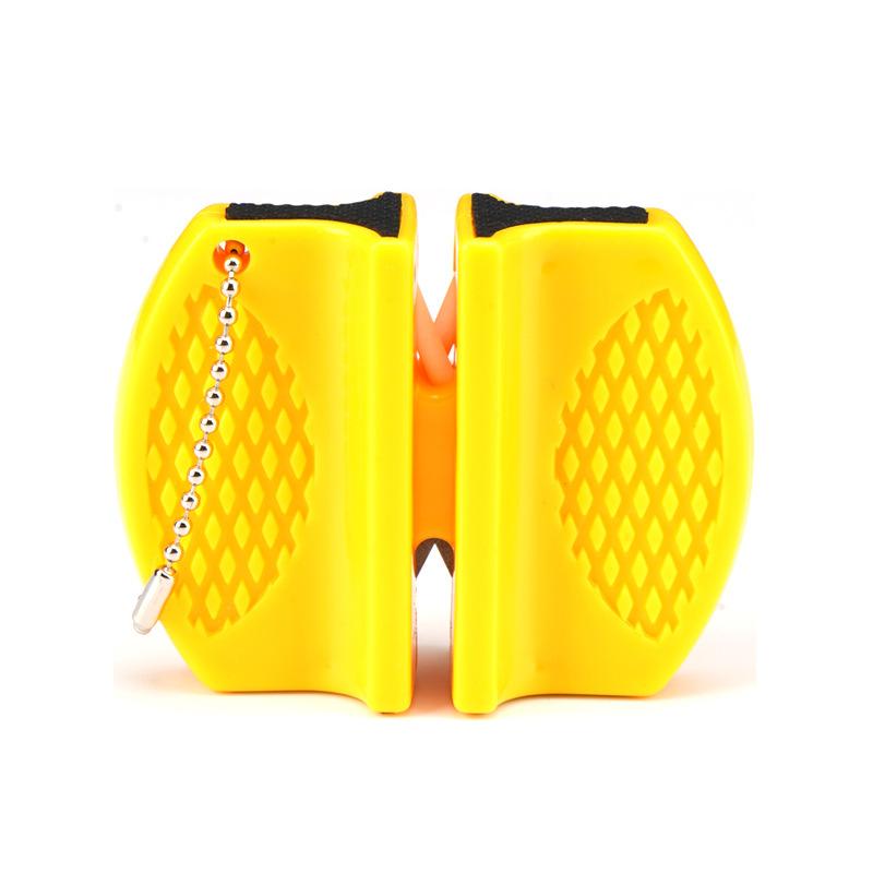 Portable mini knife sharpener outdoor multi-functional manual knife sharpener double-sided quick knife sharpener stone household