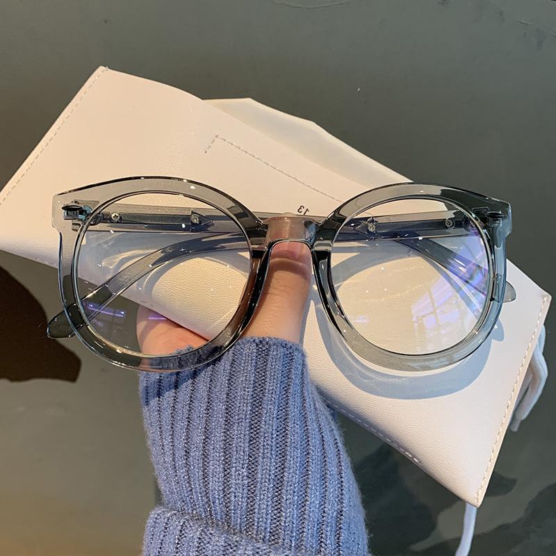 Women Round Frame Finished Myopia Glasses Unisex Oversized Short-Sighted Eyeglasses Ladies Computer Glasses Spectacle Eyewear Quality