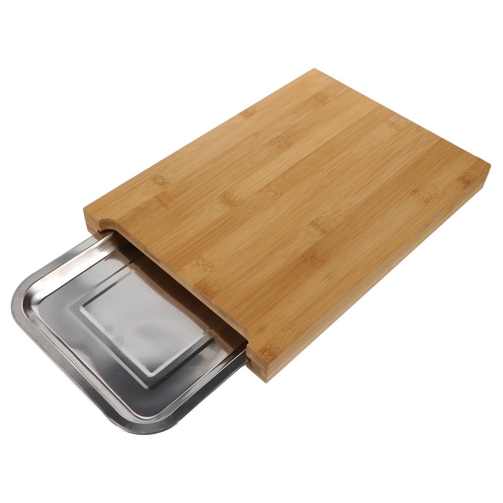 Cutting Board Kitchen Supplies Practical Chopping Drawer Anti-slip Eco-friendly Bamboo Tool Stainless