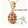 Hollow Locket Russian Egg Necklace New Chinese Style Openable Egg Pendant  Women