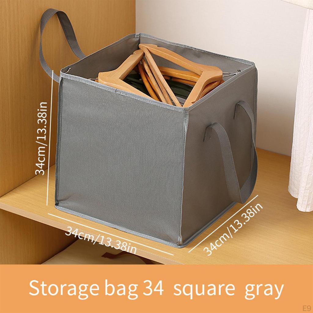 Rigid Clothes Hanger Organizer Bag Case Space Saving Storage Box with Dustproof Lid for