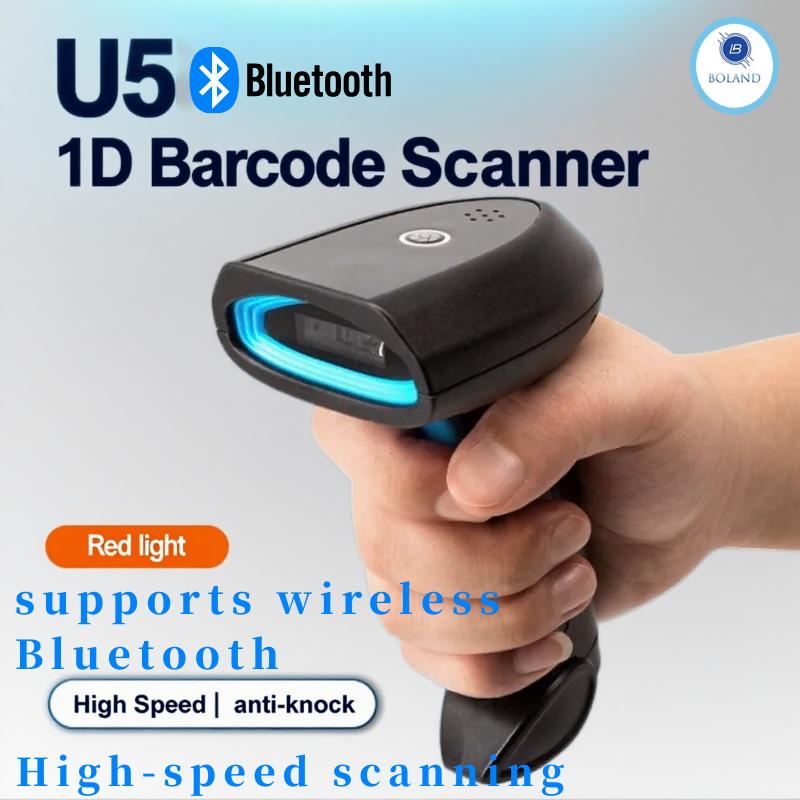 Bluetooth High-precision CMOS Image 1D Wireless Barcode Scanner Inventory Management Handheld Automatic Bar Code Reader