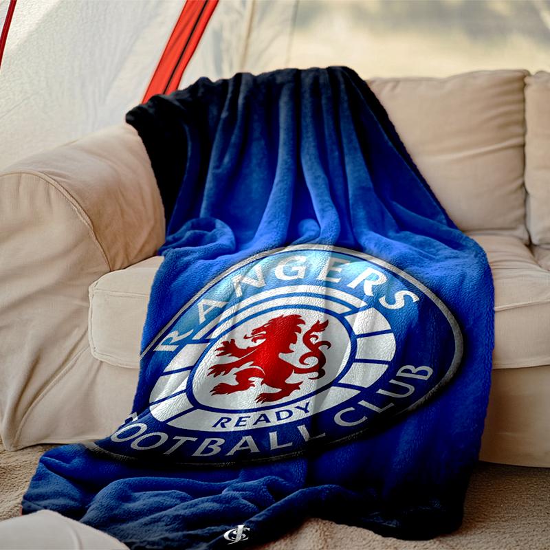 1pc Easy-Care Rangers FC Blanket, Perfect for Couch, Bed, Home, Travel & More, Warm & Durable Printed Blanket
