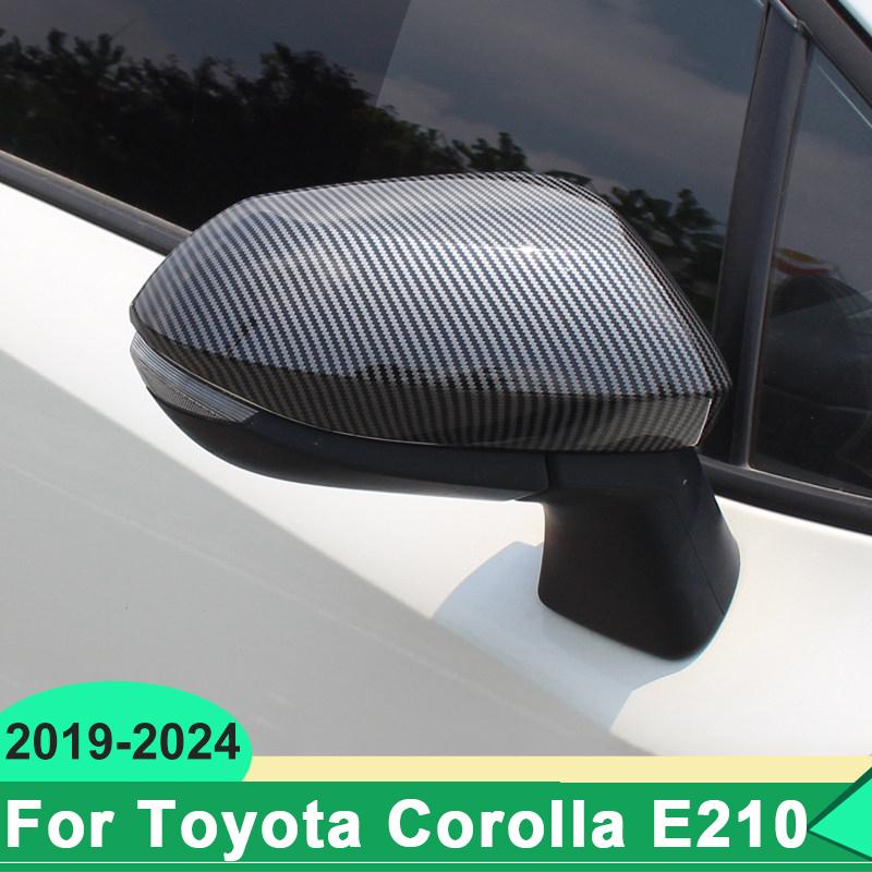 For Toyota Corolla E210      2024 ABS Carbon Car Rearview Mirror Side Cover Shell Trim Molding Accessories