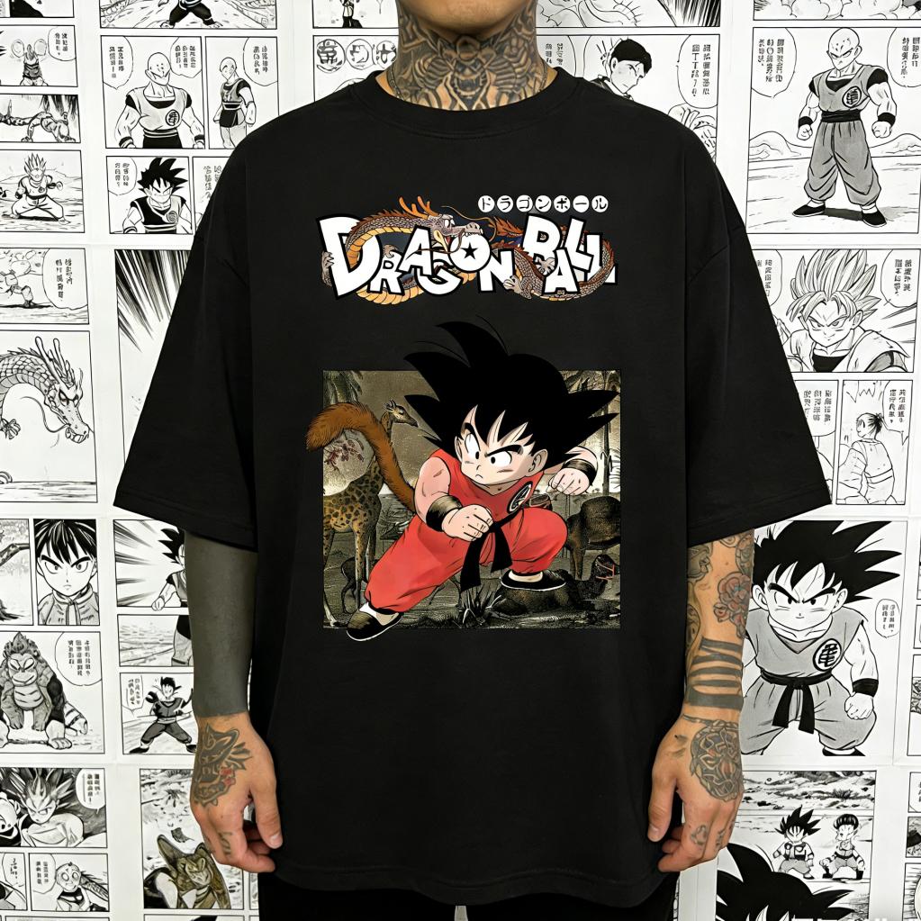 Dragon Ball Z Anime Kid Goku Printed Tshirt Mens and Womens Tshirt Mens Top Sports Tshirt Mens Tshirt Summer Tee 2026