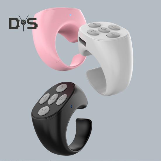 Bluetooth-compatible Remote Control Scrolling Ring APP Page Turner Wireless Phones Tablets Camera Shutter Short Video Fingertip Remote Controller