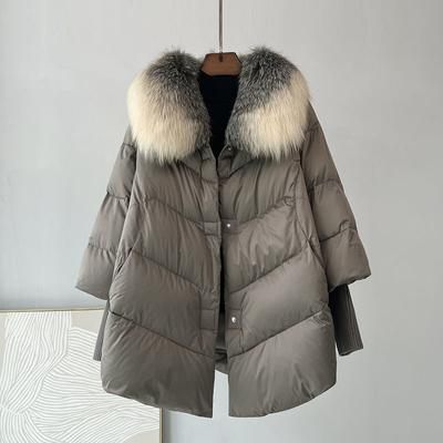 Winter Parka High-end Thick Warm Down Cotton Jacket Women Fashion Long Sleeve Padded Clothes Female Loose Overcoat