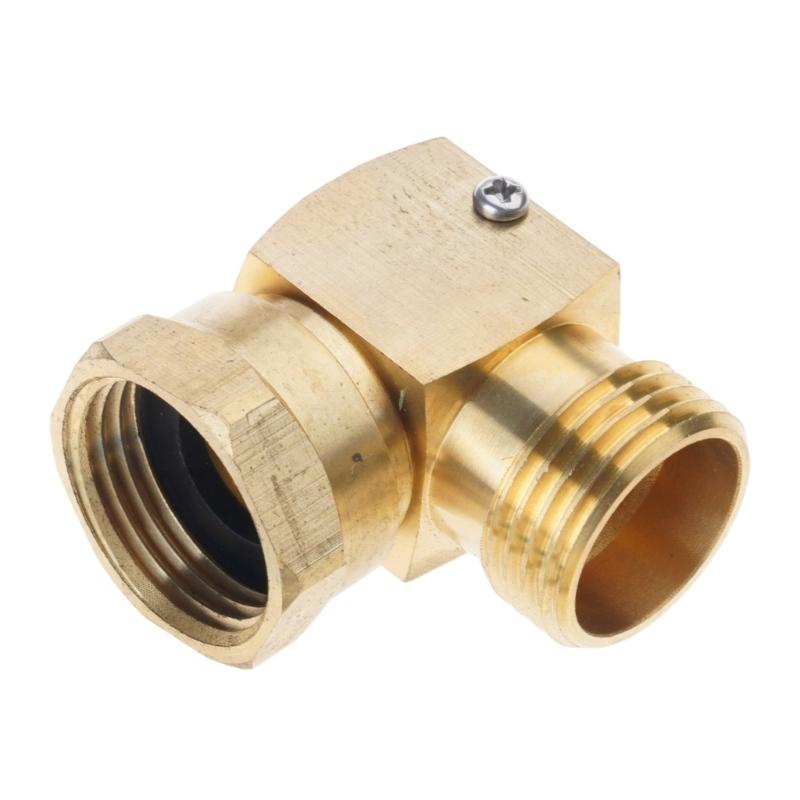 L Shaped Garden Hose Fittings 3/4Inch 90 Degree Hose Swivel Elbow Connector for Irrigation and Car Washing Enduring
