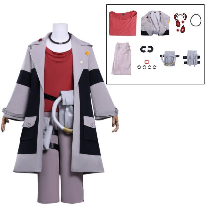 Gachi Akuta Riyu Zanka Enjin Rudo Cosplay Costume For Adults With Polyester Fabric For Anime Character Role Play