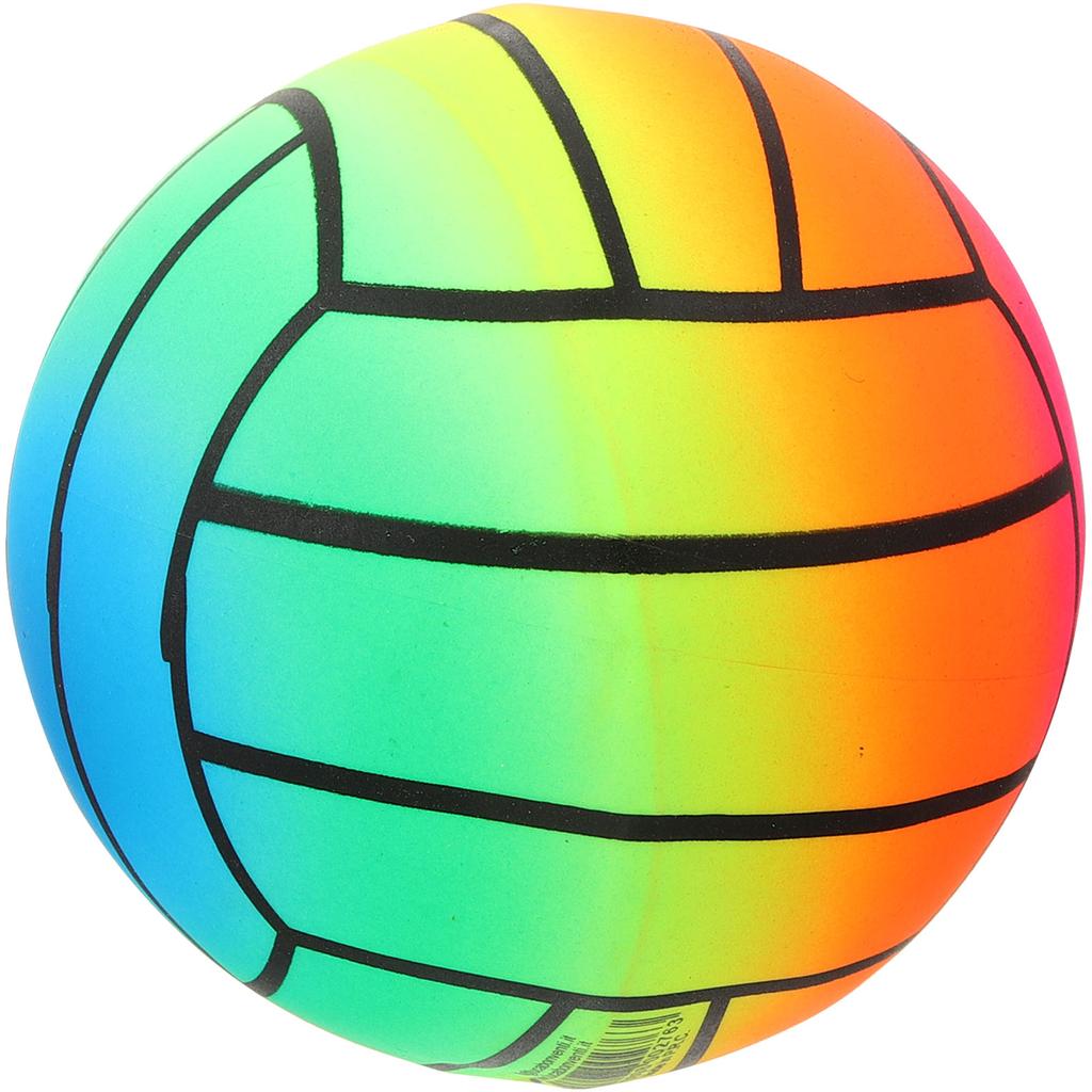 Inflatable Rainbow Volleyballs Outdoor Inflatable Beach Ball PVC Volleyball Decorative Sports Ball Swimming Pools Party Favor