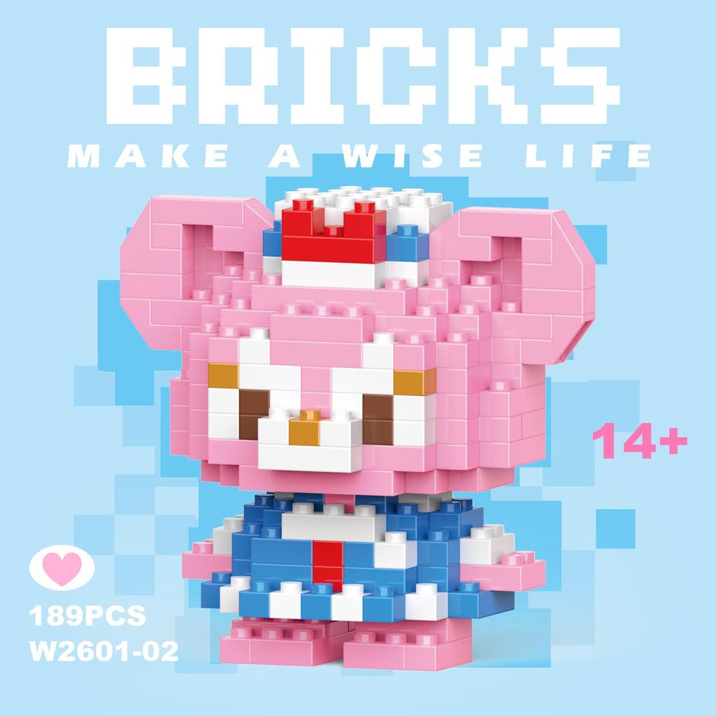 Educational Cartoon Figures Compatible with LEGO for Children's Day and Kindergarten Gifts