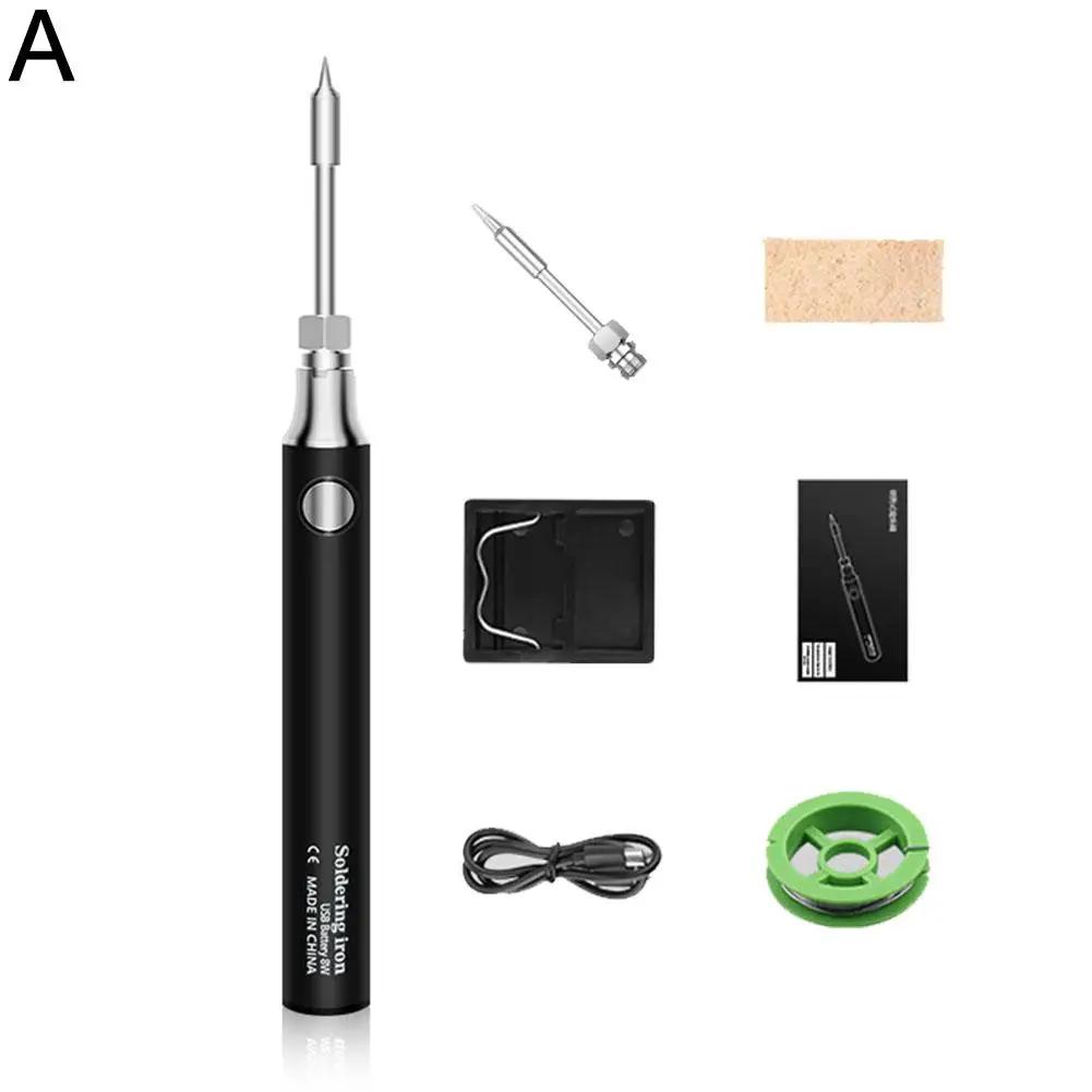 5V USB Soldering Iron Professional Electric Heating Gear Maintenance Adjustable Portable Pen Mini Soldering House Tool Tool S2Y6