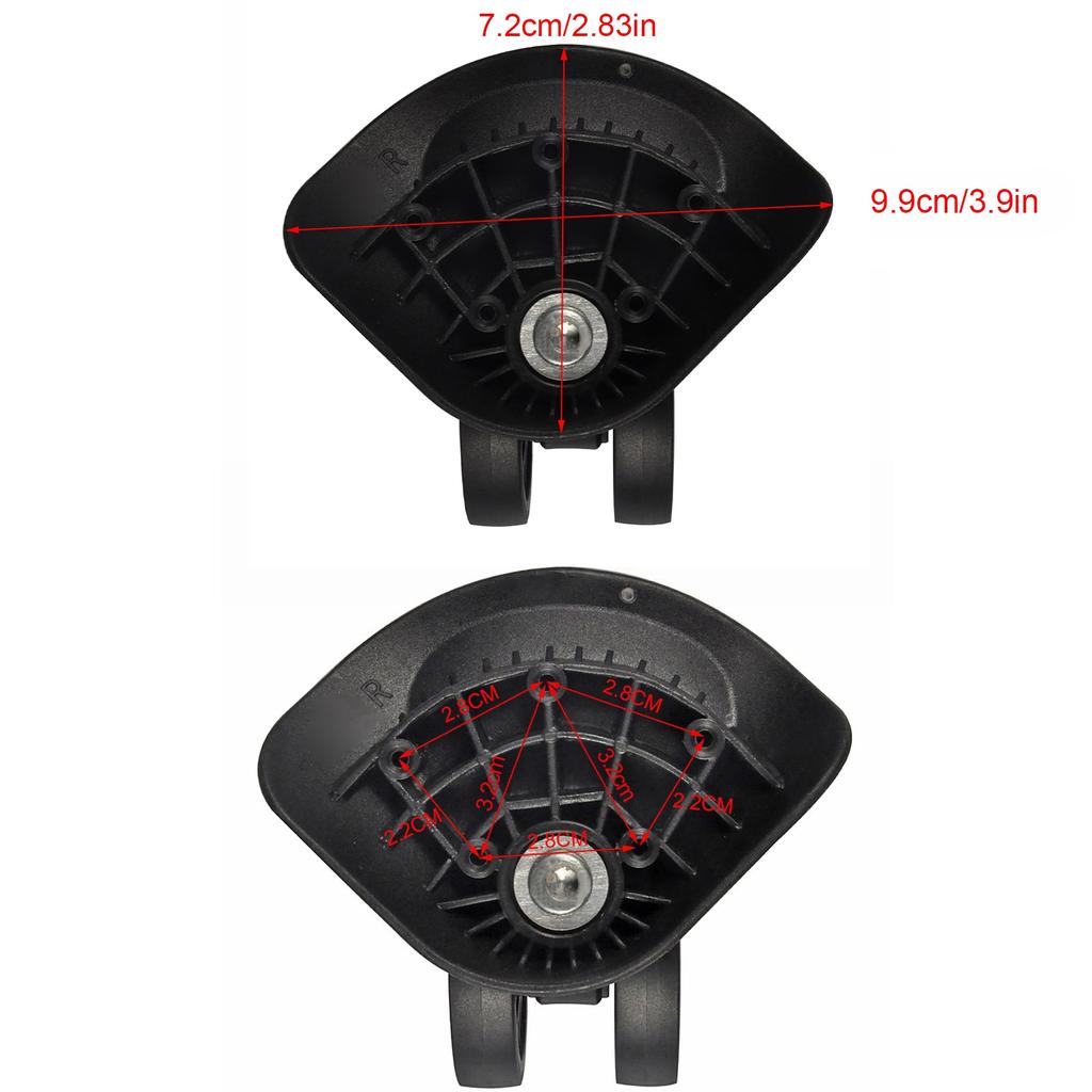 Náhradní otočné kolečko Kolečka cestovního kufru Plast