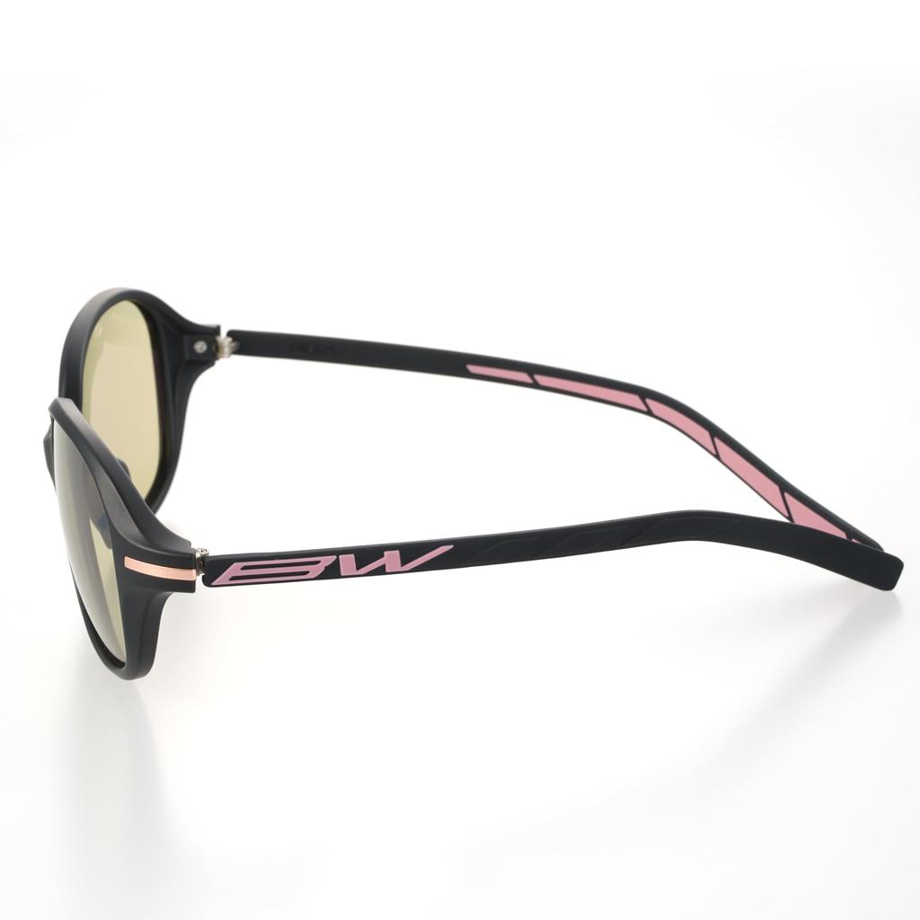 Golf Sunglasses Matte x Pink GREEN FOCUS [Bunnywalk] BW-029 BW-0294G Black/Black