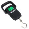 Digital Hanging Scale 50kg Range Waterproof Stainless Steel Shackle S Hook Plastic Shell Handheld Electronic Crane Scale