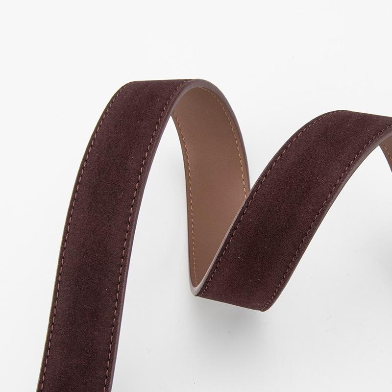 Vintage Leather Belt Women'S High-End Matte Velvet With Denim Skirt Skirt Decorative Belt Women