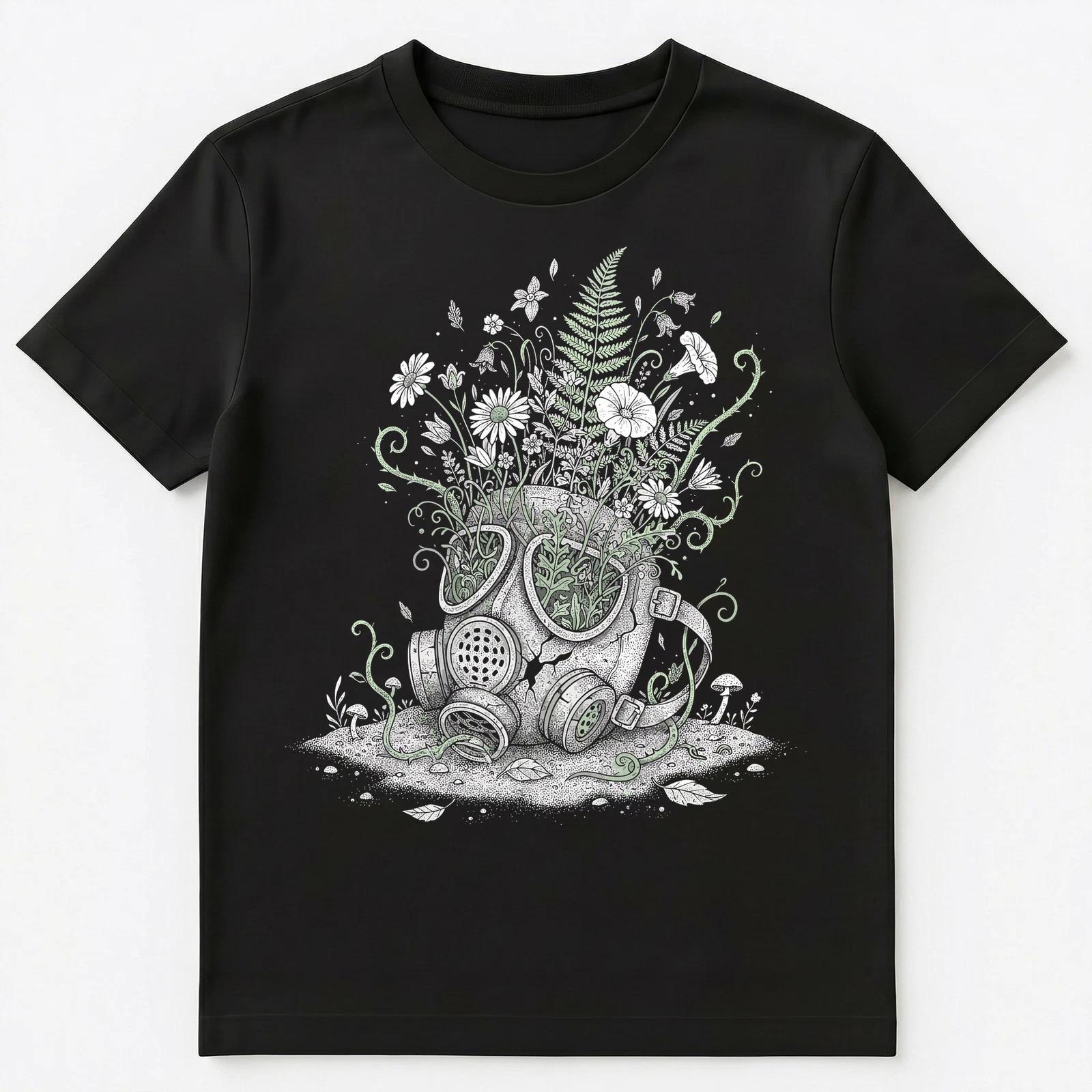 

Environmentalist Nature Reclaims Gas Mask Ecology Unisex T-Shirt S