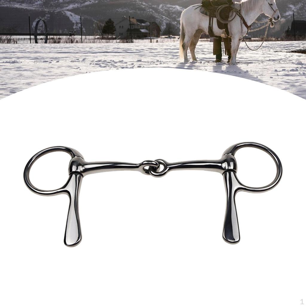 Horse Bit Mouth Snaffle Half Cheek for Chewing