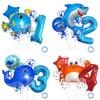 Lantern Fish Shark Whale Benny Crab Year Old Aluminum Film Balloon Digital Balloon Bundle