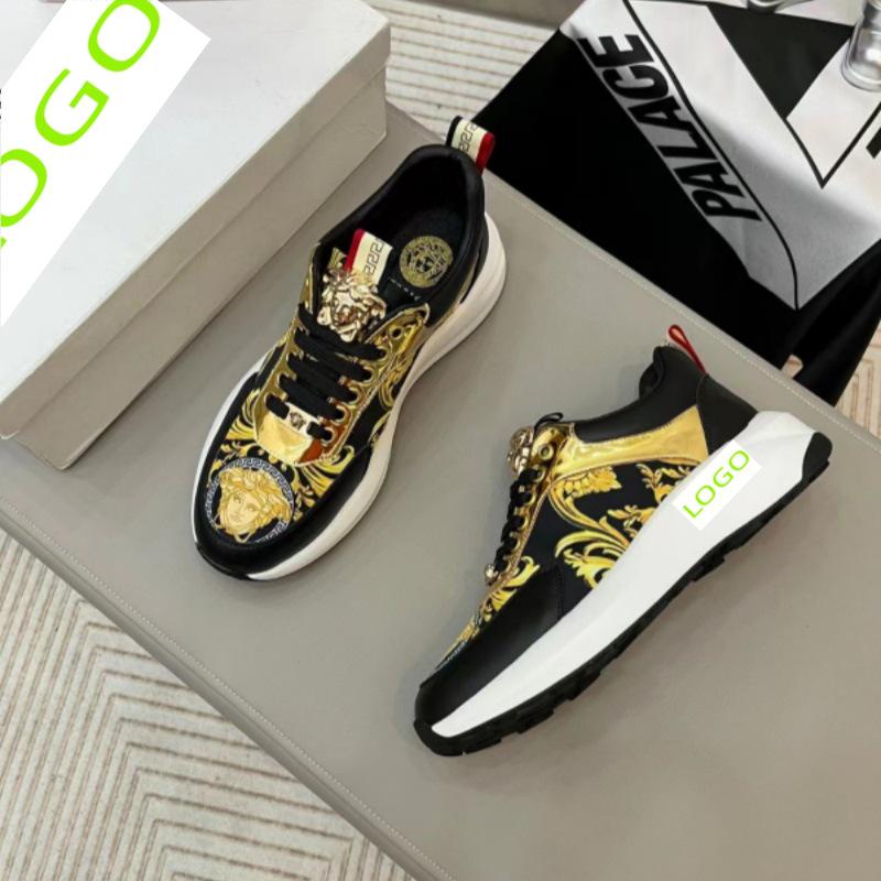 Легкие мужские спортивные туфли из коровьей кожи европейского класса люкс 41 чёрный