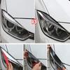 Fit For BMW 3 Series 2013-2017 F30 F35 Headlights Stickers Eyebrow Eyelids Trim Carbon Fiber Cover Car Decorative