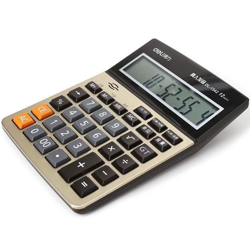 Deli 1542A Large Screen Voice Calculator