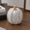 Autumn Harvest Table Centerpieces Ceramic Pumpkin Fall Centerpiece, Realistic Fake Figurine Modern Room Ornaments for Halloween Thanksgiving, Kitchen
