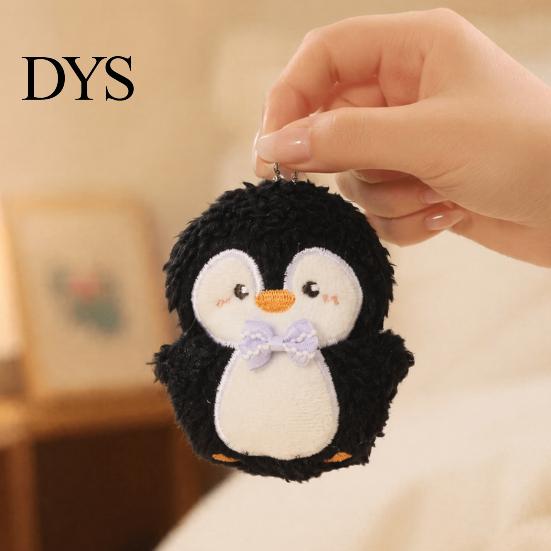 Animal Hanging Toy Penguin Plush with Ball Chain, Cartoon Keychain Portable Accessory Pendant, Stuffed Doll for Backpack Bag Charm