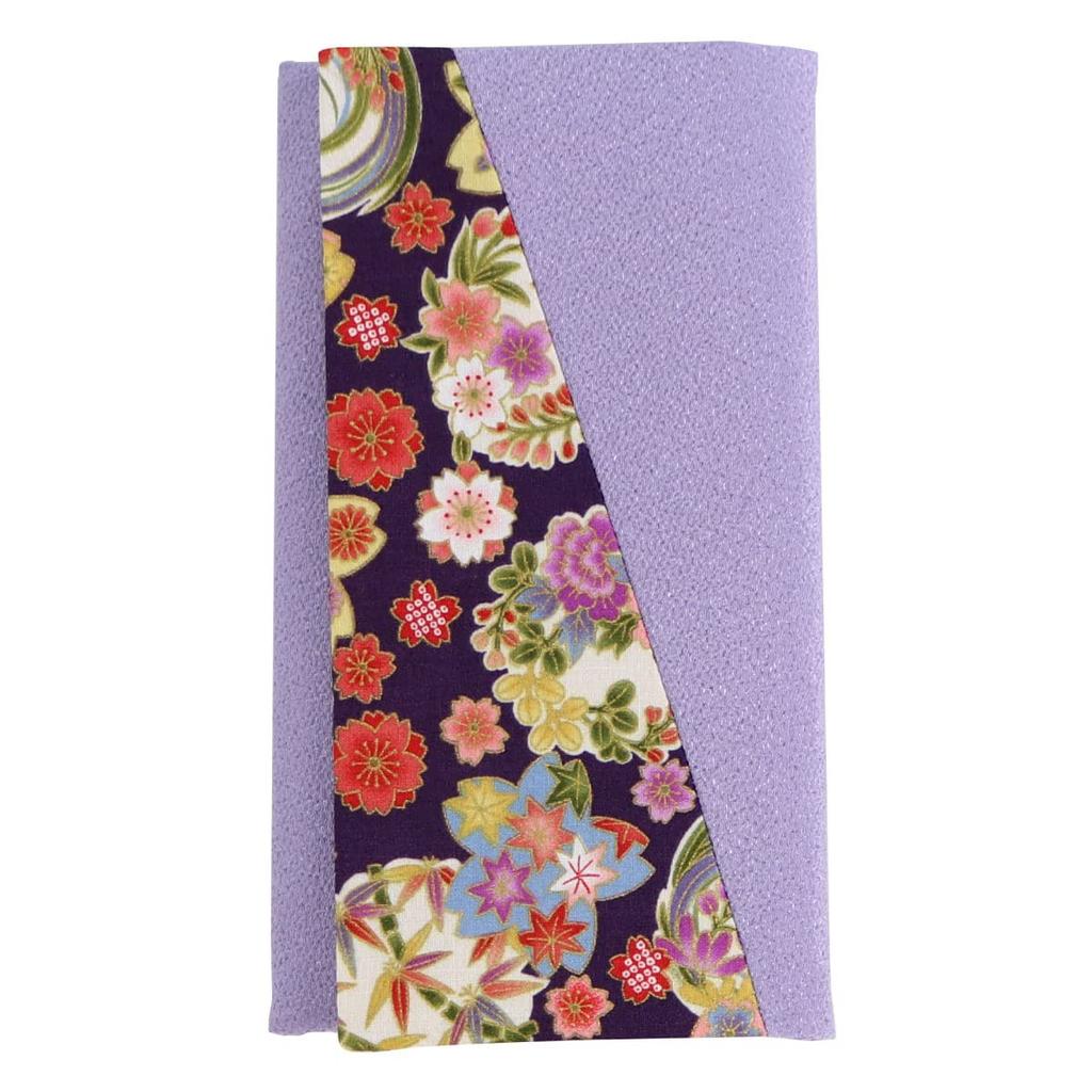 Kinpaku Fukusa (Four Seasons of Color In Full Bloom) Wisteria Design, Suitable for Both Celebrations and Condolences