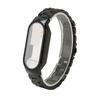 Uhrarmband Einfach Verstellbar Vollschutz Edelstahl Ersatzarmband für Mi Band 7 Schwarz