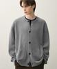 Draw Fit Oversized Wool Round Cardigan [M.Charcoal]