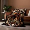 Wild West Rodeo Blanket for all seasons blanket lunch break throw gift