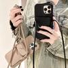 Crossbody Leather Wallet Phone Case For iPhone 16e 16 15 Plus 14 13 12 11 Pro Max Mini X XS Max Card Holder Lanyard Shoulder