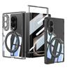For Samsung Galaxy Z Fold 8 Wide 5G Case Skin-Friendly Transparent With Film Magnetic Rotating Bracket Shockproof Back Cover