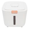 11 Lb Rice Dispenser Transparent Window One Tap Rice Storage Container with Cup Multipurpose