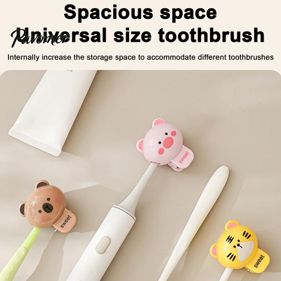 Toothbrush Protective Cover Cute Animal Cover, Dust-proof Breathable Case, Portable Head Protector Lightweight Bathroom Accessories for Travel