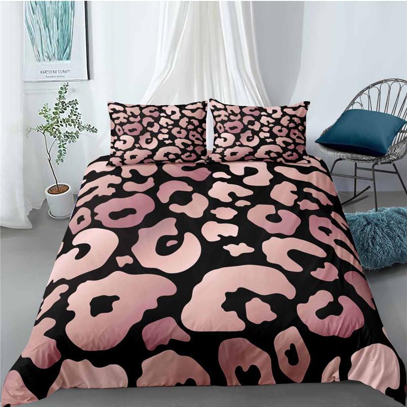 Colorful Leopard Print Duvet Cover Twin Size Safari Cheetah Print Comforter Cover Africa Animal Bedding Set For Girl Boys Teens