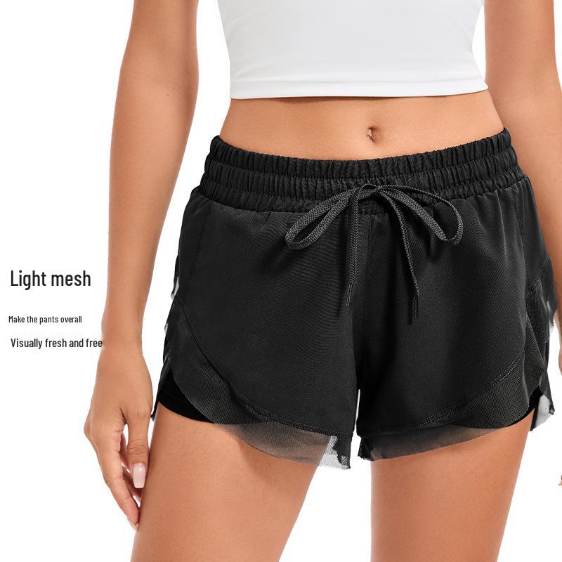 Women's Summer Three-Quarter Yoga & Running Shorts – Loose, Anti-Exposure, Slim-Fit, Hip-Lifting Elastic Fitness Pants