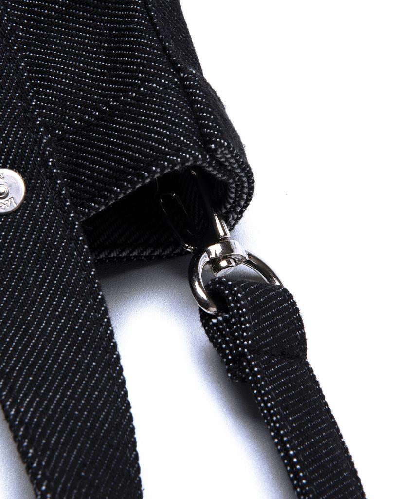 Lee Cotton Mini Square Two-Way Bag Black
