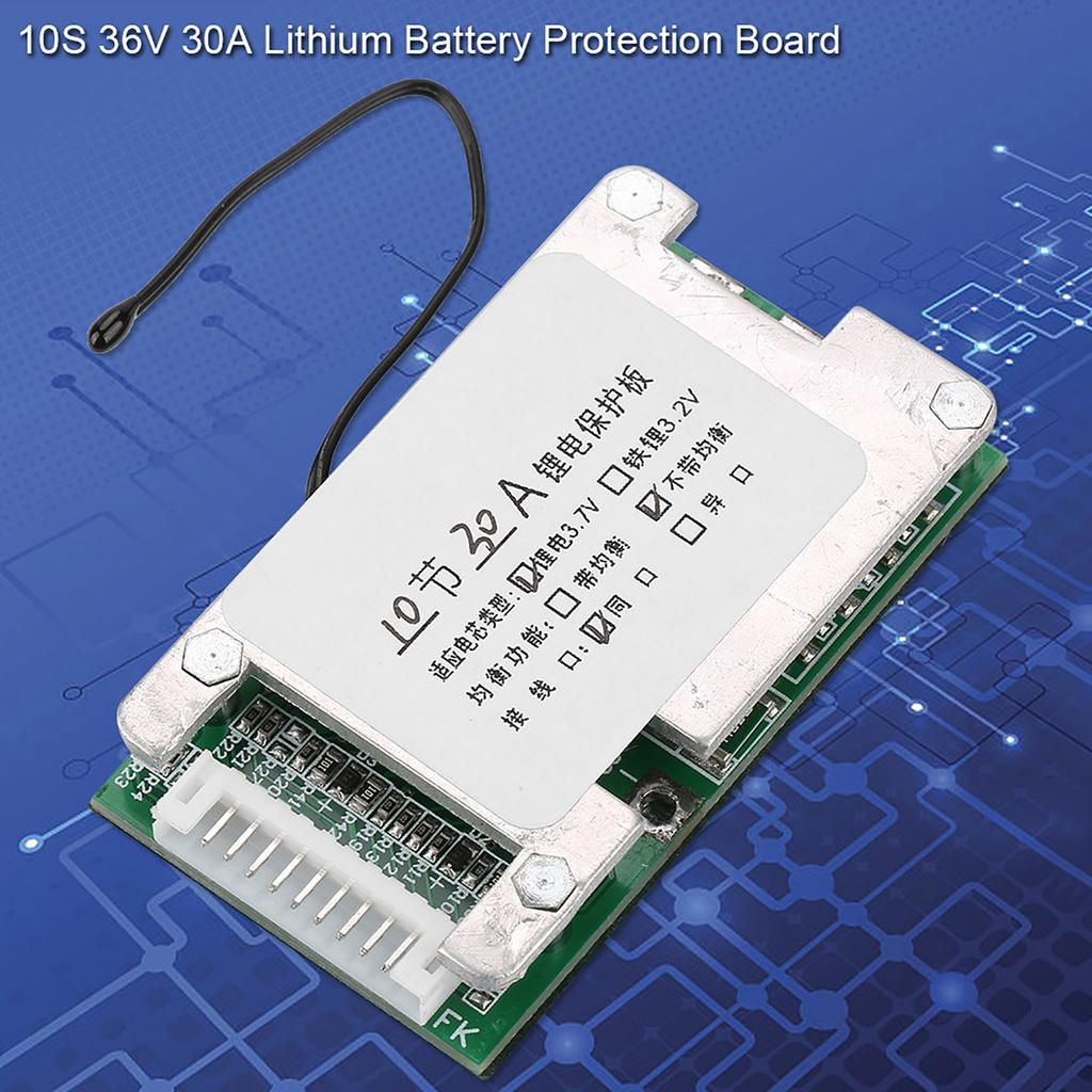 10S 36V 30A Lithium Battery Protection Board 3.7V Li Ion Cell BMS PCB Board