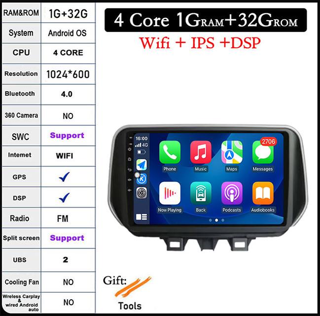 

Android 14 Для Hyundai Tucson IX35 2018 2019 2020 DSP Автомагнитола Мультимедиа Видеоплеер WIFI GPS Стерео Авто Навигация