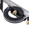 Adjustable Combination Angle Ruler Movable Square Protractor Right Angle Ruler  Gauging Tool