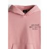 H M Printed Hoodie Loose Fit Pink Napa Valley