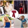 Ribbon Waistband Wide Belt Women's Dress Bow Tie Sash Corset Belt for Weddings and Parties 250cm Long Solid Color