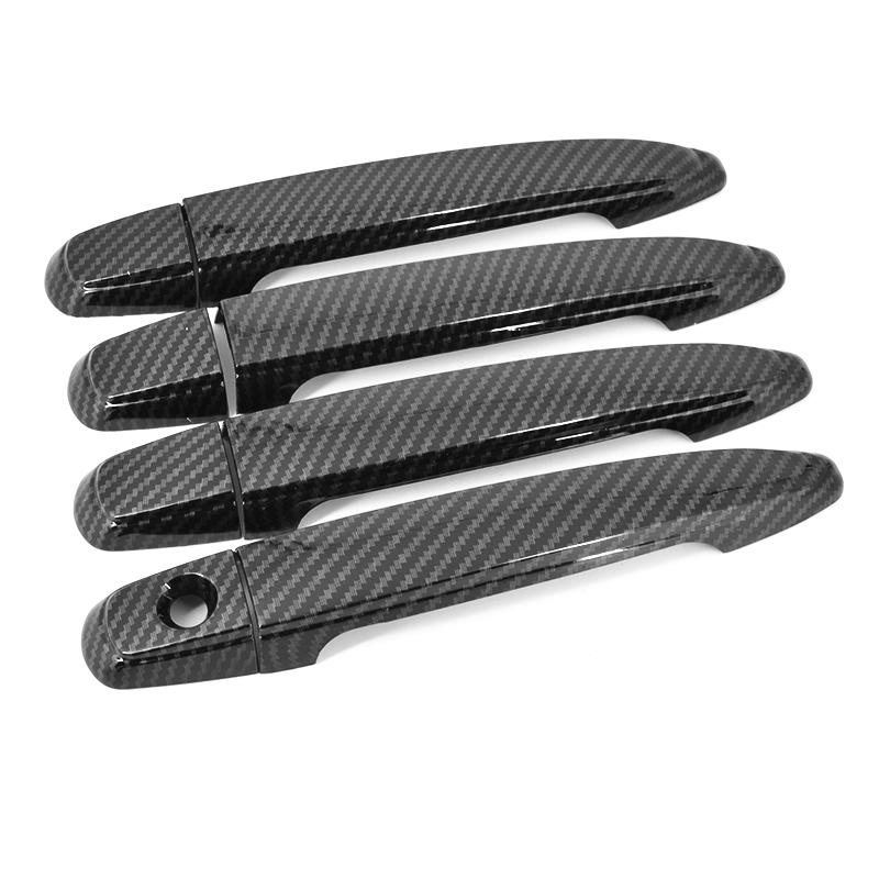 FOR Toyota Spade / Porte Carbon Fiber Pattern Car Door Handle Cover Trim 2008 2009 2010  2018